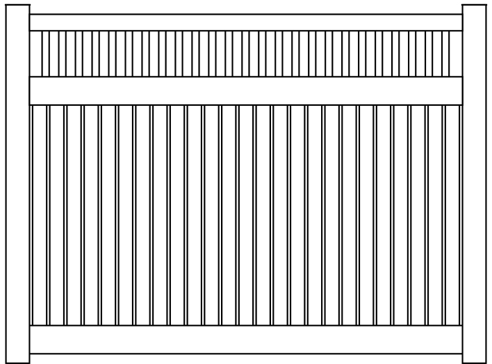 Semi-Privacy Vinyl Fence – Gallagher Vinyl Products